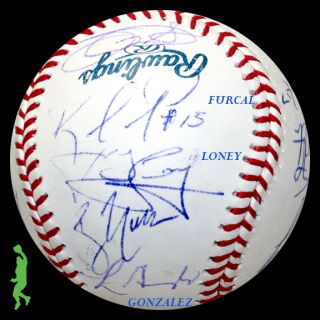 2006 2007 Los Angeles Dodgers Team Signed Baseball Ball Matt Kemp COA 
