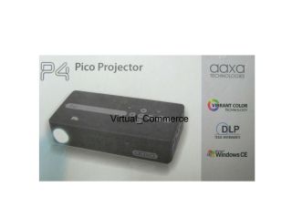 aaxa Technologies P4 Pico Projector with Stand DLP Vibrant Color 