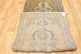 Oversized Muted Tabriz Runner Persian Wool Oriental Area Rug Carpet 