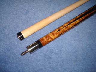 Custom POOL CUE with LAYERED LEATHER TIP Brand new not used cue