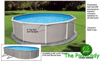 18ft Round Above Ground Swimming Pool Package 