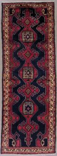   Persian Sarab Hand Knotted Wool Runner Area Rug with Abrash