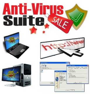Anti Virus Software Security Suite (5 Programs) Total Protection For 