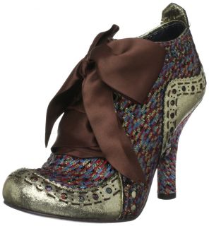 Irregular Choice Abigails Party Brown Multi New Womens Boots Shoes 