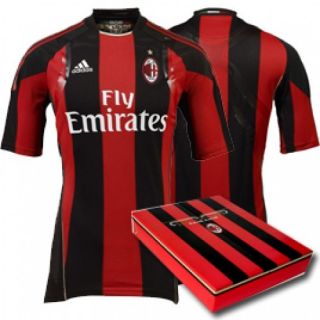   AC Milan Futbol Soccer TECHFIT Shirt Football Jersey Sz L