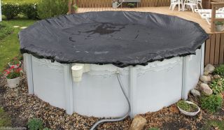 New Round Above Ground Swimming Pool Rugged Mesh Winter Cover 8 Year 