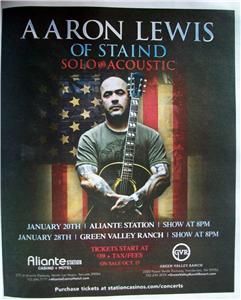 Aaron Lewis of Staind @ Aliante Casino Las Vegas Solo Acoustic Show 