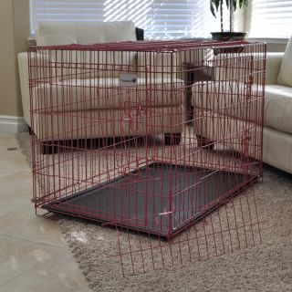 Premium Pink 48 3 Door Foldable Dog Cage Pet Crate PP D48 3D Metal 