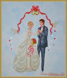 FOREVER YOURS Cross Stitching Art counted pattern chart leaflet 