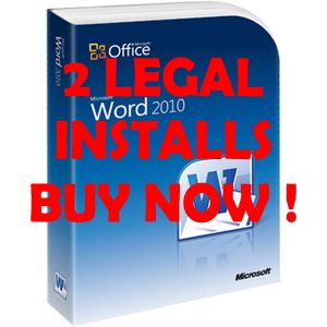 Microsoft Word 2010 059 07701 Academic Retail Box 32 64 Bit DVD 2 