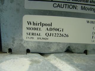 Whirlpool Accudry Dehumidifier AD50USL 50 pints per Day w Fan Speed 