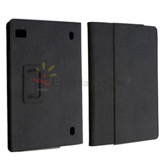 For Acer Iconia Tab A500 Tablet Black Leather Cover Case Pouch with 