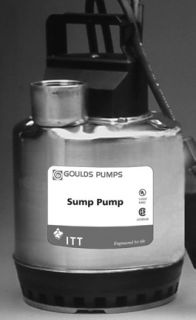   Goulds Submersible Sump Pump 1 3 HP LSP0311F Stainless Steel Sump Pump