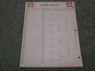 Vintage Acushnet Golf Ball Medal Play Score Sheet Pad Unused Titleist 