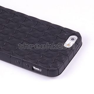 Black Square Soft 3D Cube Snap on Case Silicone Protective Cover for 