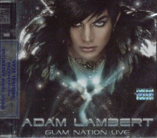 ADAM LAMBERT, GLAM NATION LIVE. FACTORY SEALED CD + DVD SET. In 