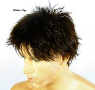 Mens ADAM wig from Nirvana. Spiky Color 4   Brown LARGE SIZE