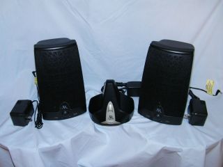 AR Acoustic Research Wireless Audiovox AW871 Main / Stereo Speakers w 