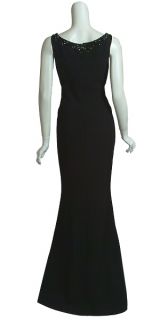 REEM ACRA NEW YORK Jeweled Eve Gown Dress 6 NEW