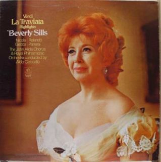 Beverly Sills Verdi La Traviata Highlights LP SEALED