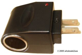 Cell Converter 12V DC Cigarette Socket Adapter Wall AC