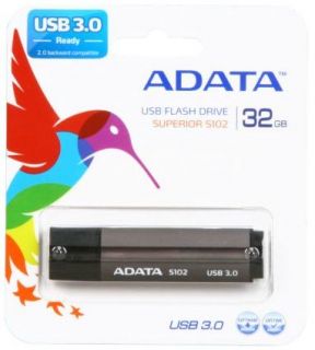 ADATA Superior Series 32GB S102 USB 3 0 Flash Drive