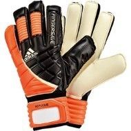 Adidas Fingersave Replique Goalkeeper Gloves Black Orange Size 7 1 2 