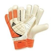 Adidas Fingersave Goalkeeper Gloves White Orange Junior Size 4 to 8 