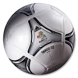   Silver Iron Euro 2012 Adidas Tango 12 Glider Size 5 Soccer Ball