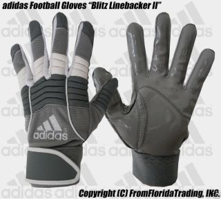 Adidas Football Linebackers Gloves Blitz lb II s Gray