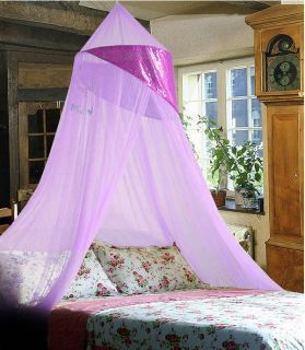 New Netting Bed Canopy Mosquito Net Adonis White Pink Purple Yellow 