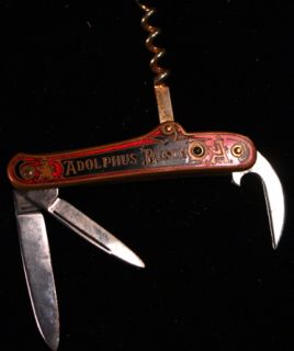 Antique Adolphus Busch Shrade & Kastor Bros. Pocket Knife (2)
