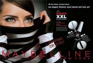 Adriana Lima Maybelline 2005 Magazine Print Ad B