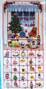 Bucilla Toy Shop Advent Calendar Christmas Counted Cross Stitch Kit 
