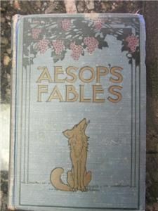 Aesops Fables Illustrated by John Tenniel Antique Childrens Book 