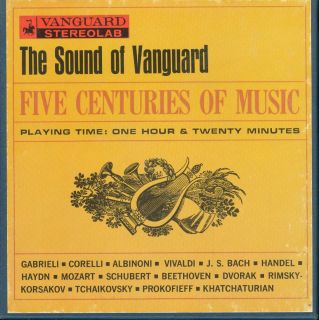 Reel to Reel Tape The Sound of Vanguard Bach Guild 7½