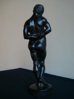   and Female Figurine Emanuel Pendl Wood Black African American