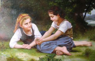 Adolphe William Bouguereau Oil Painting Repro Hazelnuts