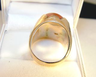 14k yellow gold cabochon agate ring reference 162701 2 click the 