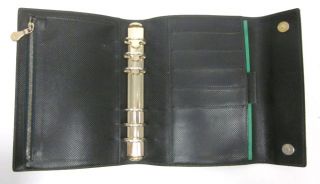 BOTTEGA VENETA Green Pressed Leather Agenda Wallet