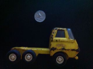Vintage Yellow Tonka Truck #55010 Tractor Semi Cab 4 1/2 l x 2 w x 2 