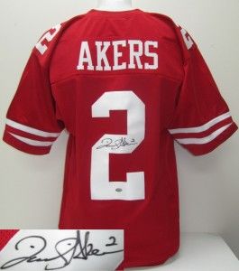 David Akers Autographed San Francisco 49ers Custom Red Jersey SI