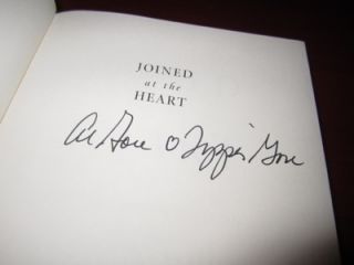 Vice President Al Gore Tipper Signed Book Real OBTAINED in Person 