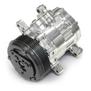 March Performance P412 Air Conditioning Compressor Serpentine Chrome 