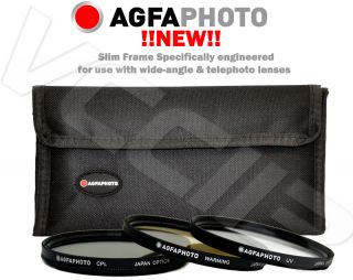 Agfa Photo APFTK72 Slilm Filter Kit 72mm UV CPL Warming APFTK72 for 