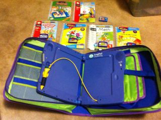 Leap Frog Leap Pad Learning System w Writing 4 Games 6 Books Tested 