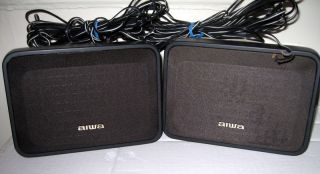 Pair of Aiwa SX R210 Bookshelf Surround Stereo Speakers
