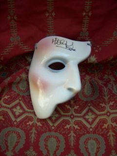   The Opera Mask Autographed by Michael Crawford at Ahmanson 1991