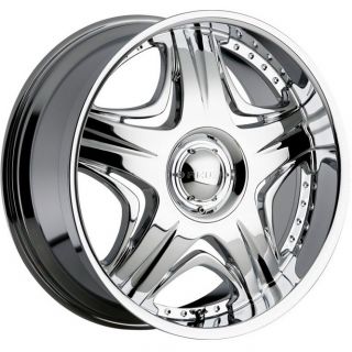 26 inch Akuza Sting Wheels Rims Chrome 26x10 5x135