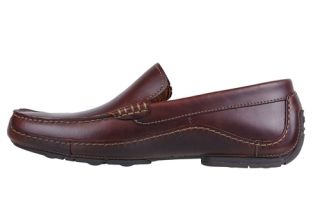    brown Leather Active Air Technology Slip On Loafers 61759 left